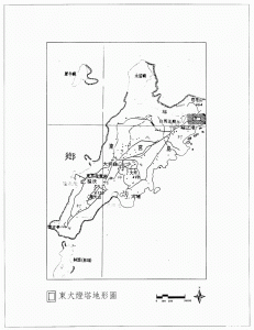 东犬灯塔地形图（台湾“文化部”文化资产局）