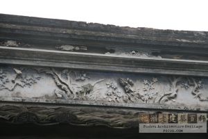 螺洲布政使宅墙头灰塑（严可清摄于2010年2月/仓山区文体局提供）