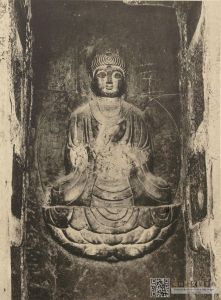 第三层，无量寿佛，摄于1929年（来源：《支那文化史迹·第六辑》，法藏馆）