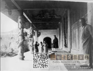 西禅寺法堂，照片拍摄于1923年，来自南加州大学图书馆。